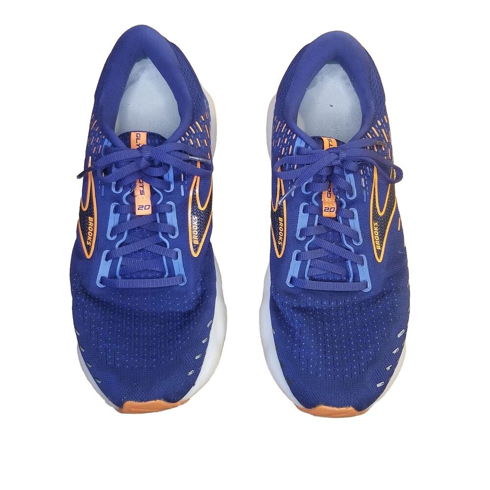 Brooks Glycerin GTS 20 Men's Size 11.5 Blue Orange Running Shoes 1103831D444